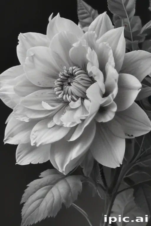 flower pencil drawing