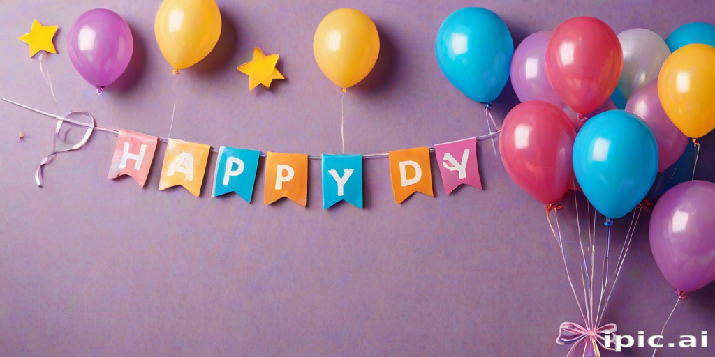 happy birthday banner png