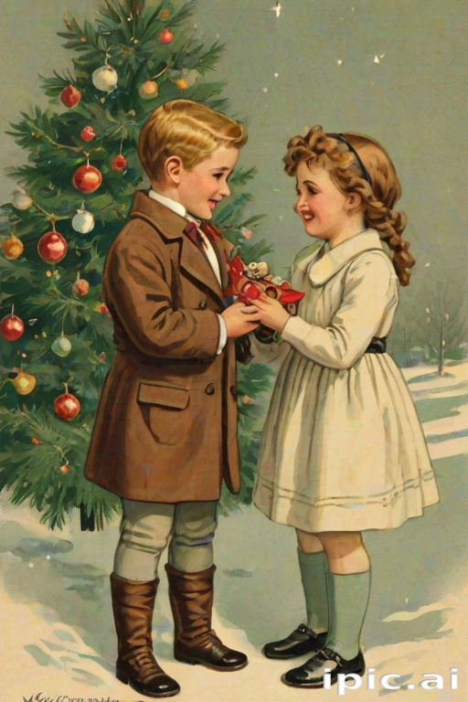 merry christmas vintage images