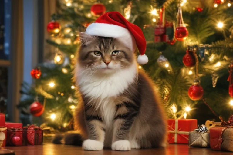 christmas images cats
