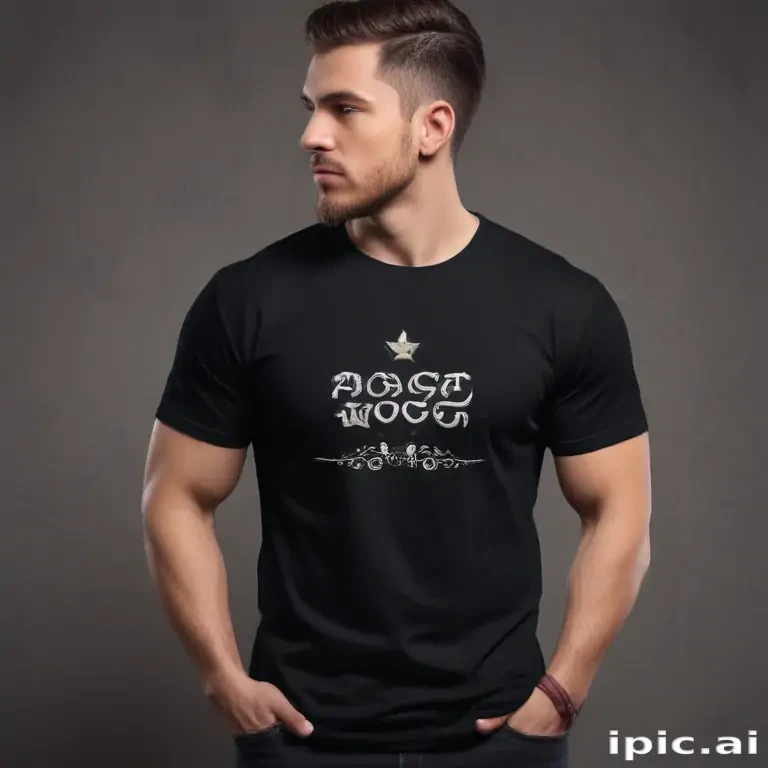 black t shirt mockup