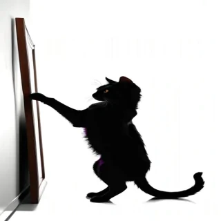 cat silhouette png