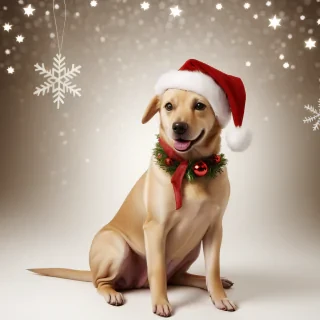 christmas wallpaper dog
