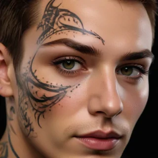 face tattoo png