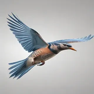 birds flying transparent background
