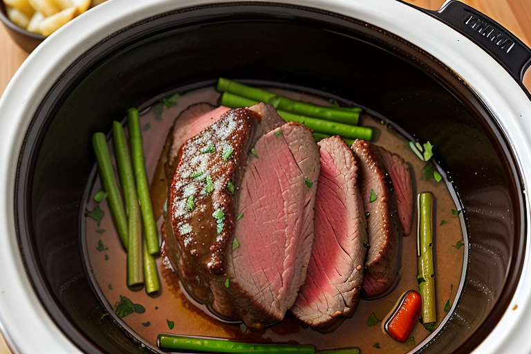 recipe sirloin tip roast crock pot