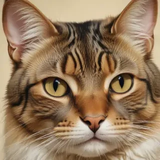 vintage cat drawing