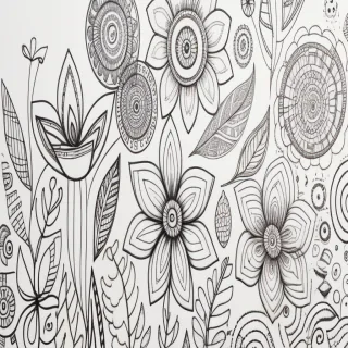 flower doodle art