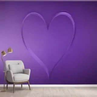 purple wallpaper heart