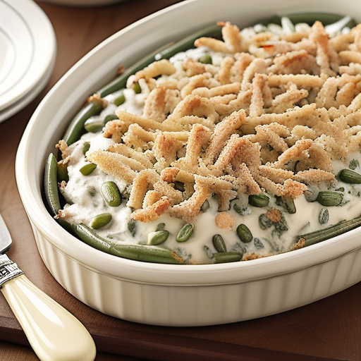 green bean casserole with cream cheese