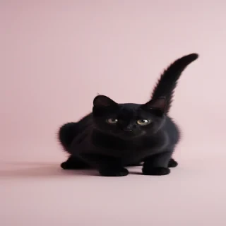 cute black cat wallpaper