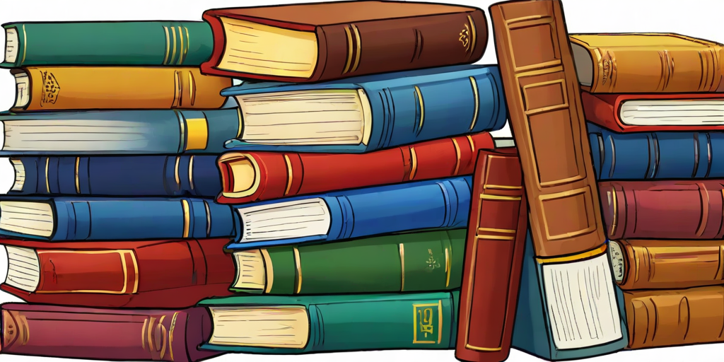 books stacked clipart