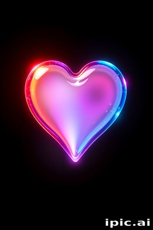 glow heart png