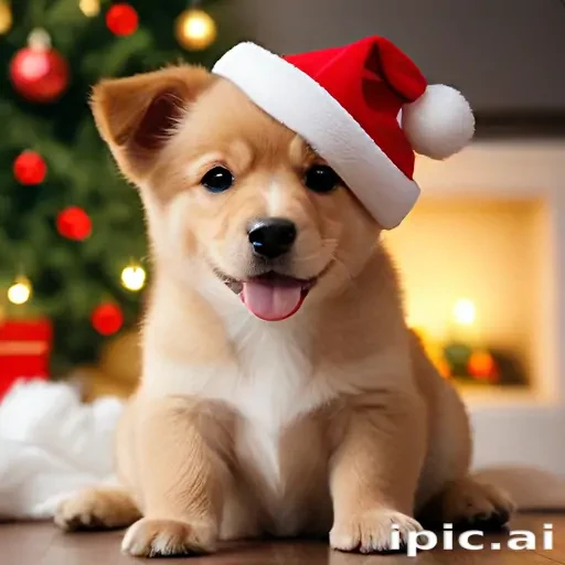 cute christmas dog wallpaper