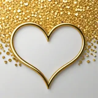 gold heart wallpaper