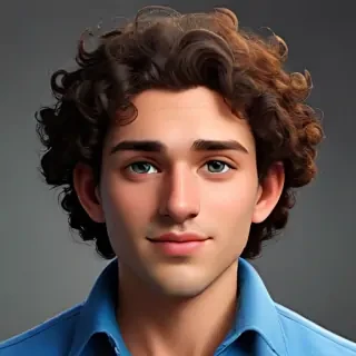 popular male cartoon characters with curly hair