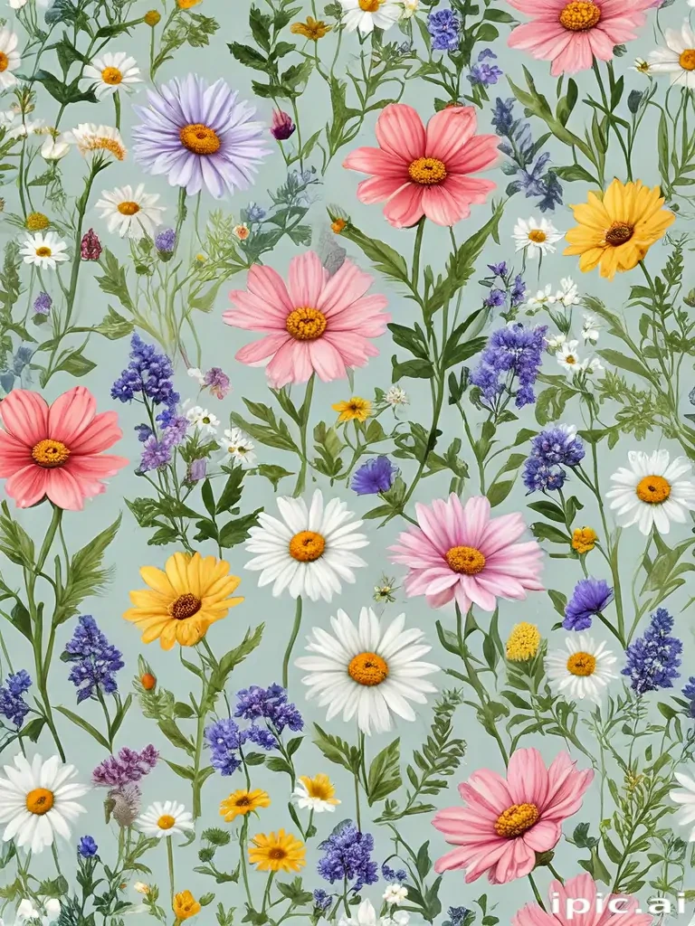 wildflowers transparent background