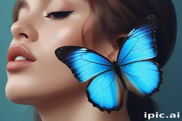 blue butterfly aesthetic