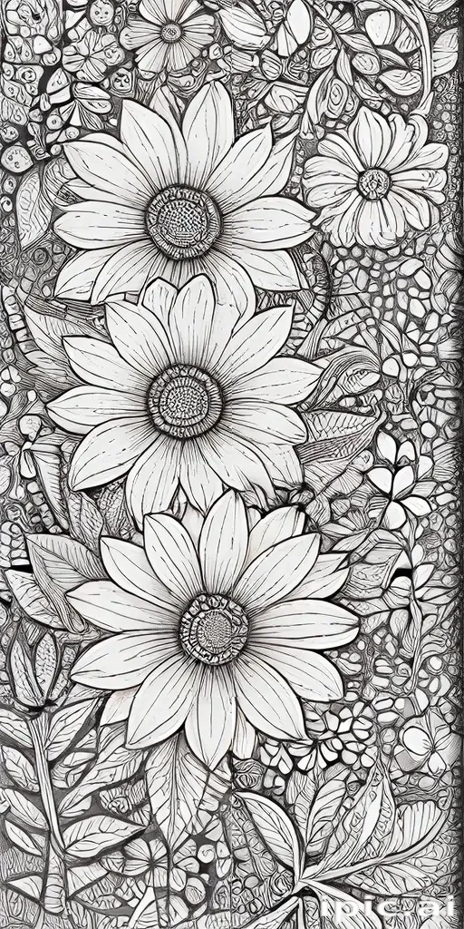 flower doodle art