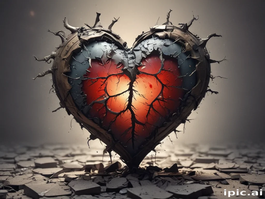 wallpaper broken heart images