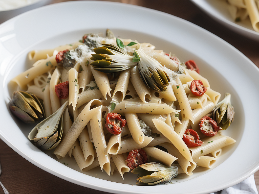 sundried tomato and artichoke pasta