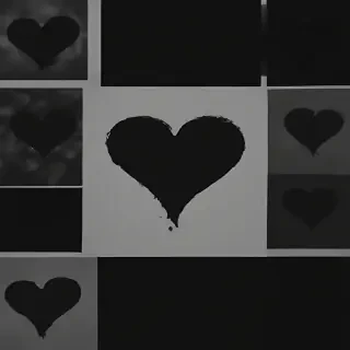 black heart aesthetic