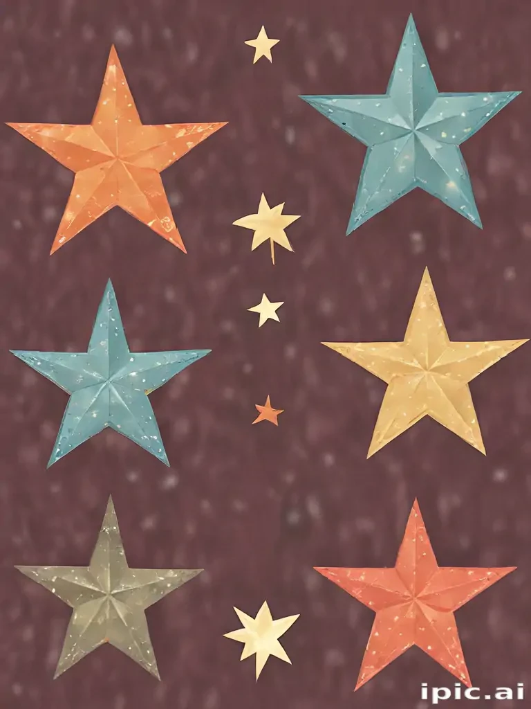 christmas stars clipart