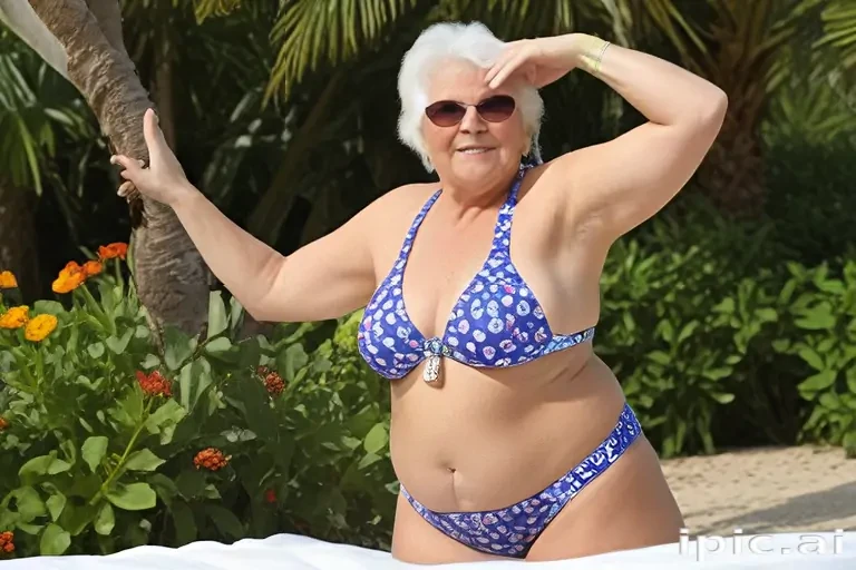 fat granny in bikini