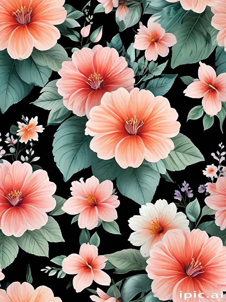 flowers clear background