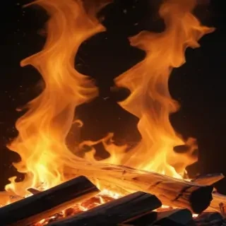 background on fire