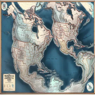 north america map