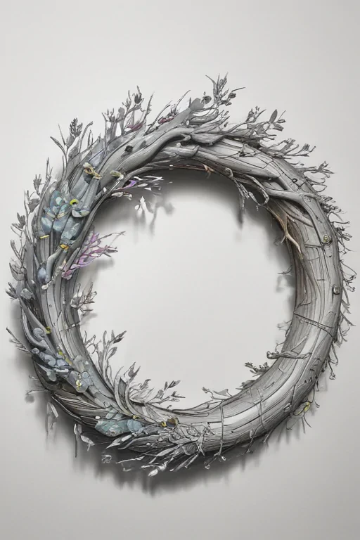 wreath drawing