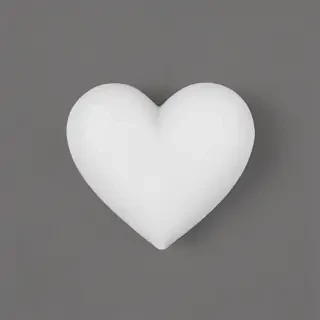 white heart