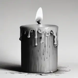 candle drawing