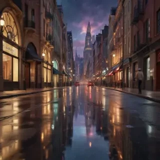 city street background