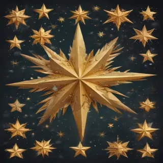 christmas stars clipart