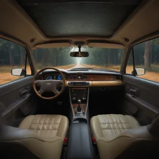 inside car background