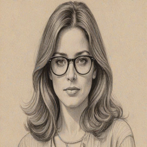 Sublime Lorraine Bracco, pencil sketch, portrait of Enticing woman 1976s in glasses, hair style beatnik, outline, clear lines, fine lines, 8k