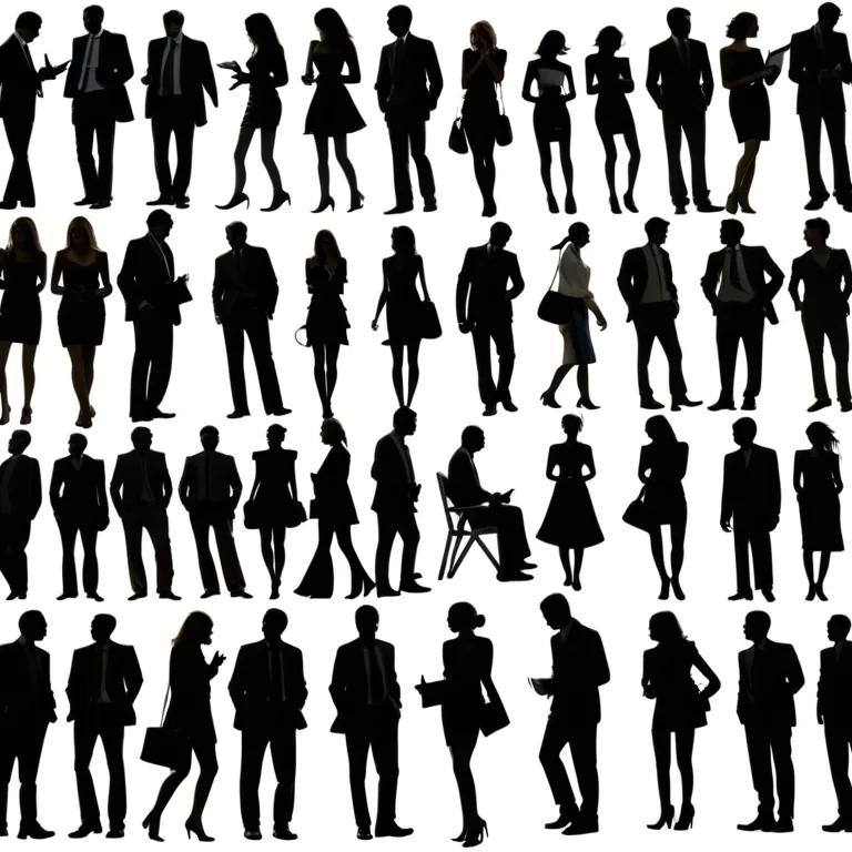 people silhouettes