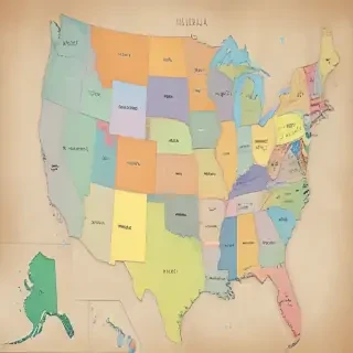 map of usa states