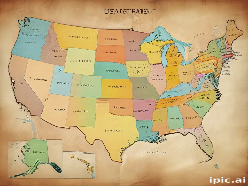 map of usa states