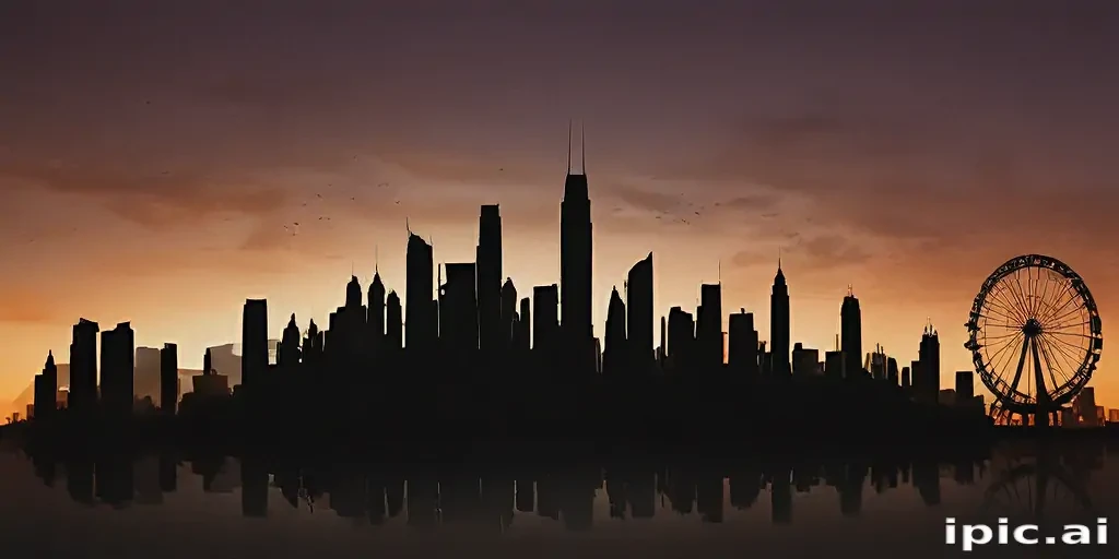 city silhouette png