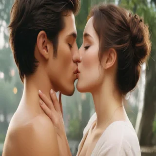 kissing png
