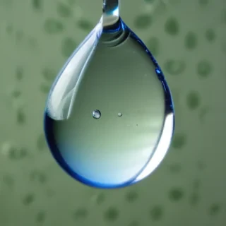 transparent water drop