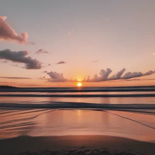 beach sunset aesthetic