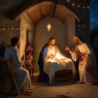 jesus at christmas images