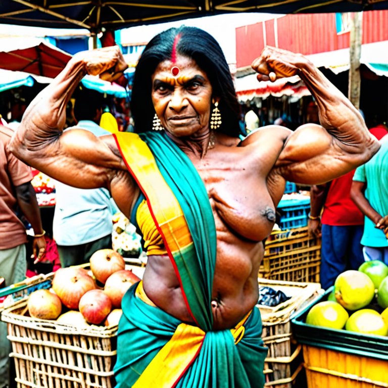 Female Bodybuilder & Bicep loves to show it at any social gathering.