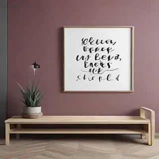 mockup wall art