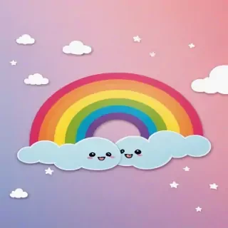 cute rainbow wallpaper