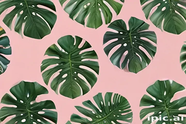 aesthetic monstera wallpaper